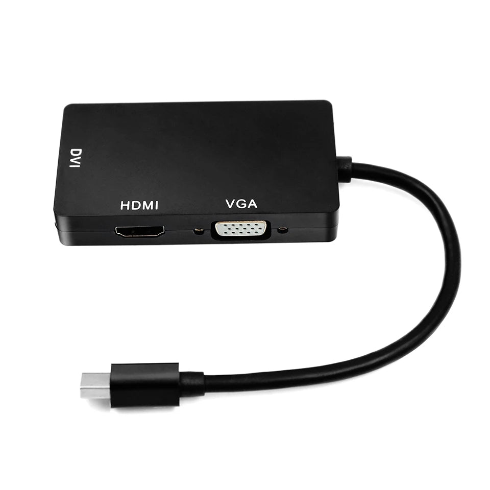 Mini DisplayPort to HDMI VGA DVI Adapter Thunderbolt 2 HDMI Converter Mini DP Cable for Surface Pro 4 Mini DisplayPort