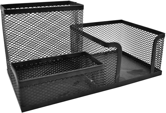 3 Compartment Metal Desktop Stand