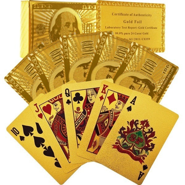 Gold Plated Poker Playing Cards