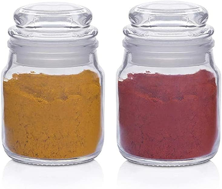 Mini Glass Spice Jars –  150ml Containers for Spices, Herbs & Condiments (Pack Of 3)