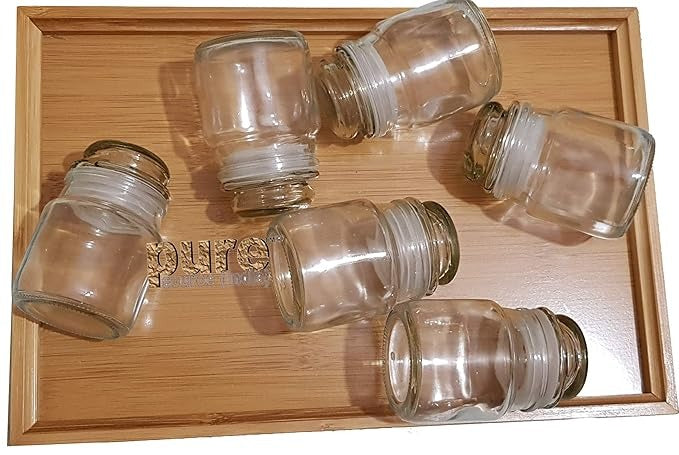 Mini Glass Spice Jars –  150ml Containers for Spices, Herbs & Condiments (Pack Of 3)