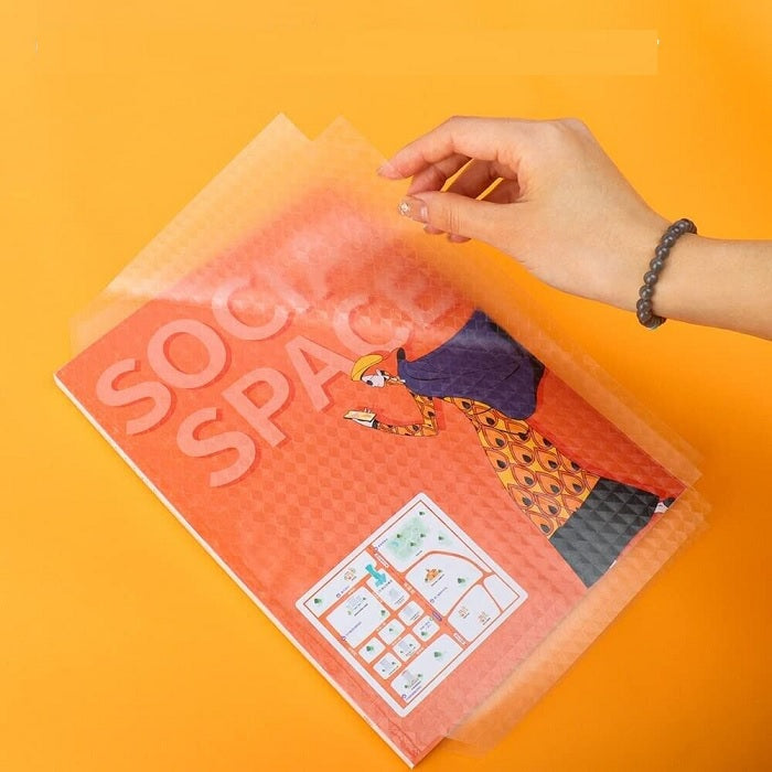 30pcs Transparent Sticker Book Covers in 3 Sizes (10 each: Small, Medium, Large) - Clear Matte Finish for Crafts & School Textbook