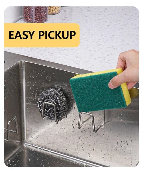 Self Adhesive Stainless Steel Kitchen Hook (Pack of 2 Pcs)