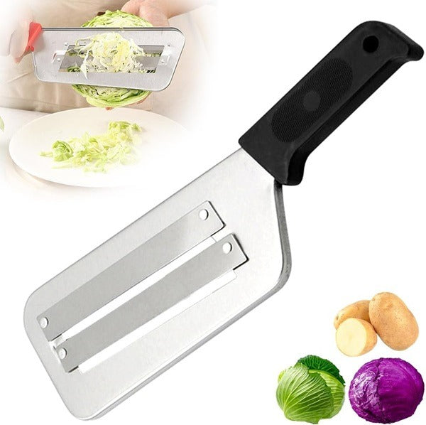 Stainless Steel Vegetable Slicer Knife Shredder, Double Blade Vegetable Cutter