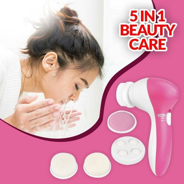 5 in 1 Beauty Care Massager &amp; Dead Skin Remover Facial Exfoliator Care &amp; Cleansing Cleanser Massager Kit for Smoothing Body Beauty Skin Cleaner