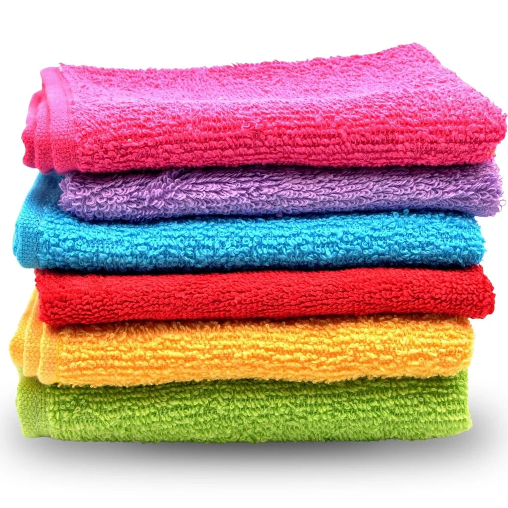 Microfiber Cleaning Cloths 6Pc, Highly Absorbent Cleaning Supplies, Lint Free Cloths for Multiple Use