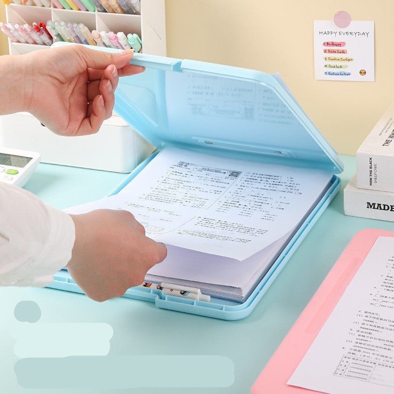 A4 Plastic Board Folder File Box