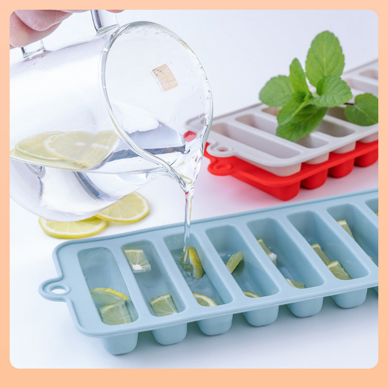 1 Pc - 10 Grid Silicone Bottle Ice Stick Tray