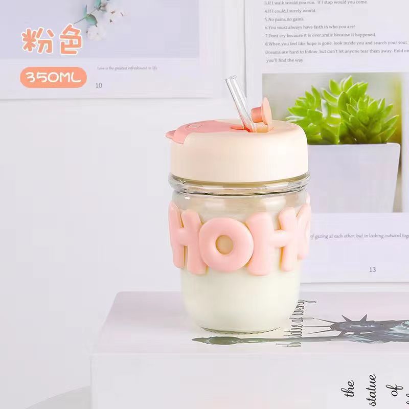 OHO Drinking Cup with Sleeve Glass Cup