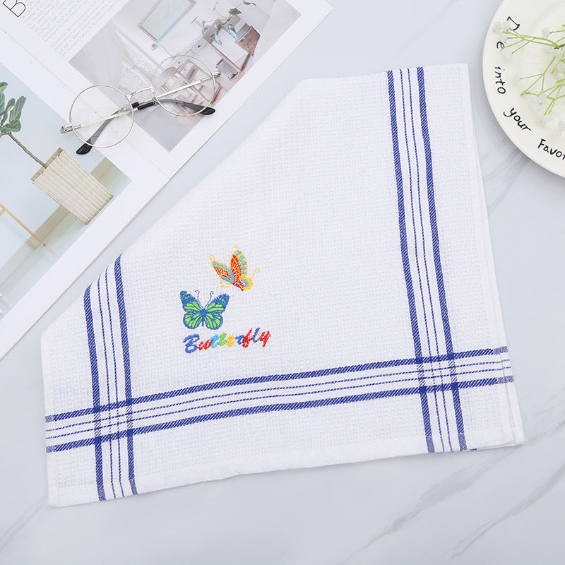 Polyester Cotton Embroidery  Dishwashing Cleaning Dusting Towel