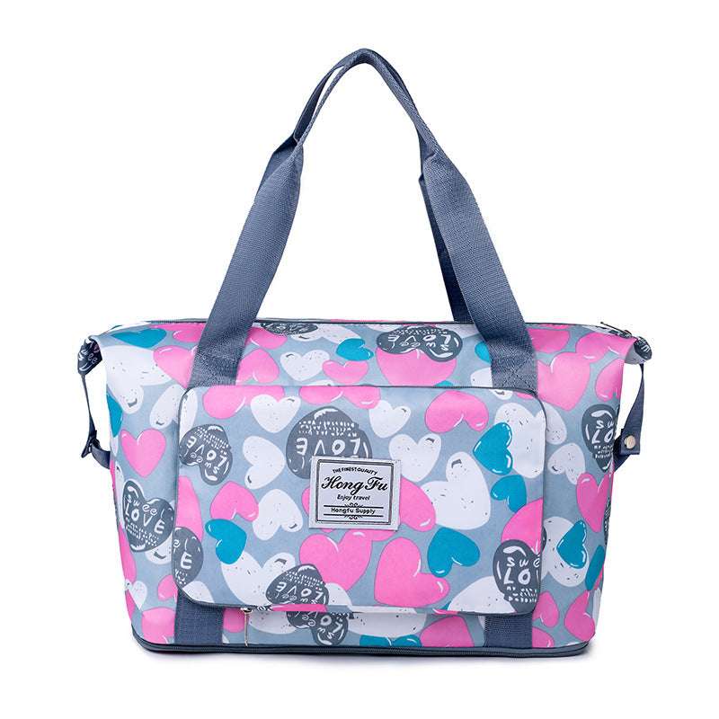 Lightweight Waterproof Travel Duffle Bag - Versatile Foldable Carry-On Tote (Random Prints)