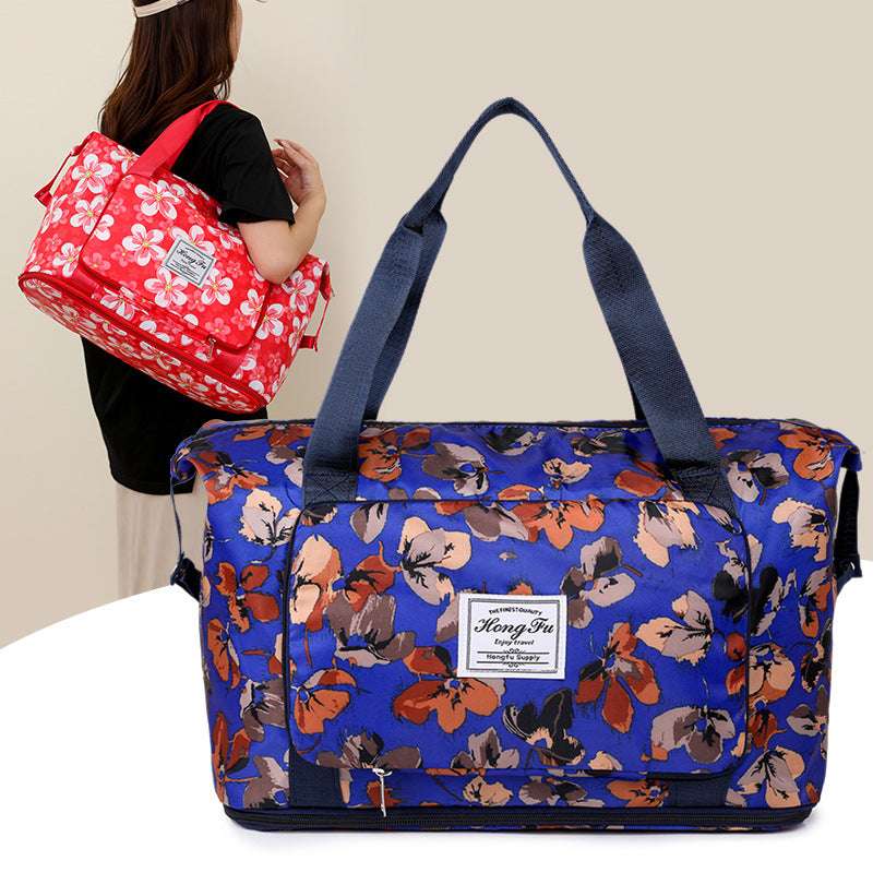 Lightweight Waterproof Travel Duffle Bag - Versatile Foldable Carry-On Tote (Random Prints)