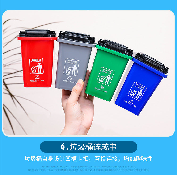 Trash Bin Shaped Desktop Stand