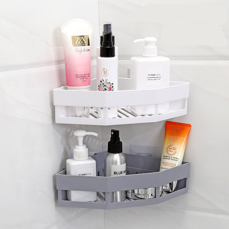 1 Pc Triangular Bathroom Corner Storage Rack Storage Shelf Bathroom Shelf