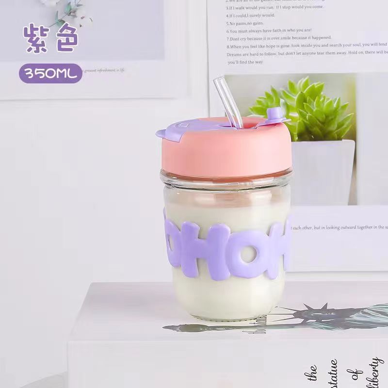 OHO Drinking Cup with Sleeve Glass Cup