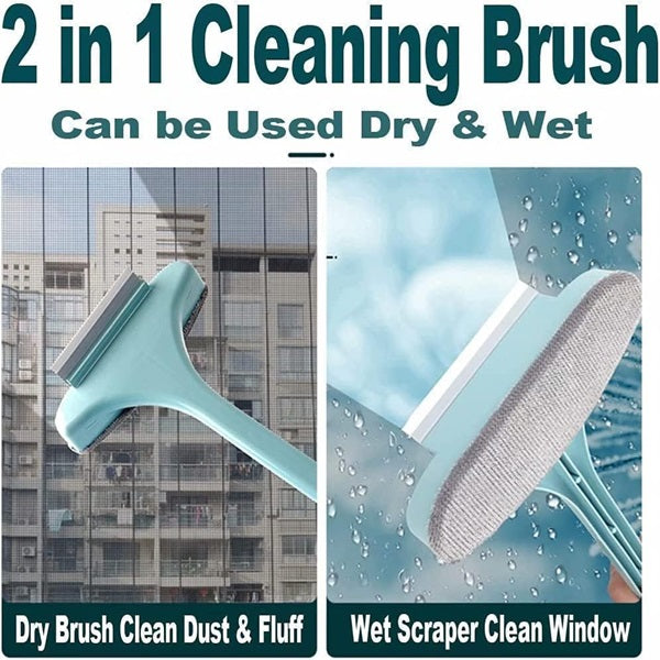 2in1 Mesh Cleaning & Wiper With Long Handle