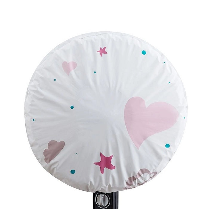 Printed Table Fan Cover (Random Colour), Printed Fan Dust Cover with Drawstring Washable Anti-dust Table, Electric Fan Guard Protector