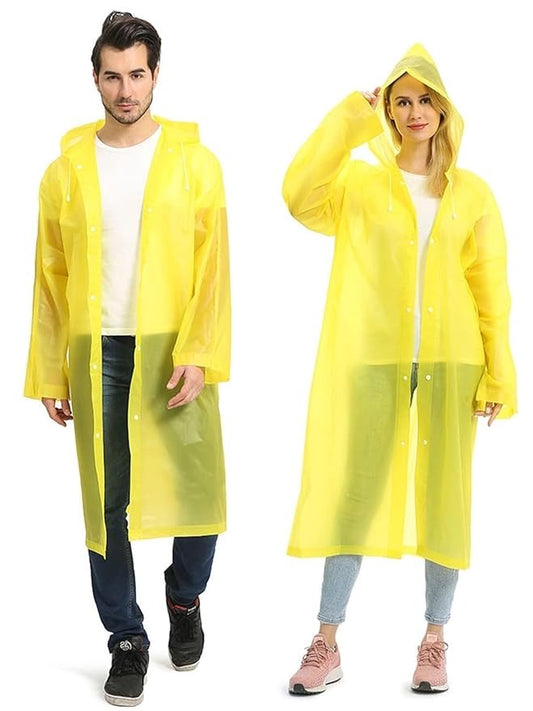 Waterproof Hooded Raincoat - Men & Women (Random Color)