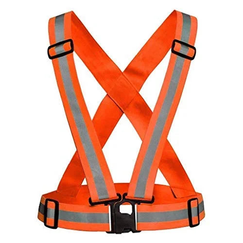 Reflective Vest Adjustable Safety Belt, High Visibility Protective Safety Reflective Vest Belt Jacket (Random Colour)