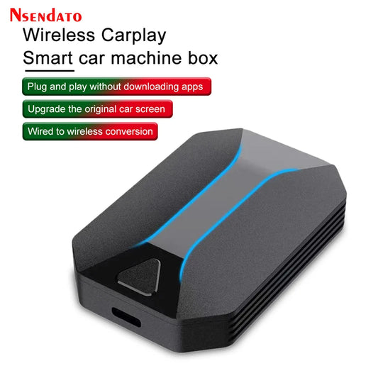 Wired to Wireless Carplay adapter For iPhone Car Stereo With Type C Plug and Play WiFi Bluetooth-Compatible 5.3 Receiver Adapter