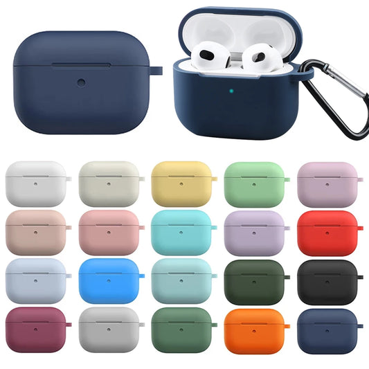 Casos de silicone macio para apple airpods 4 bluetooth sem fio fone de ouvido capa para airpods 4 cor doce ultra-fino capa protetora