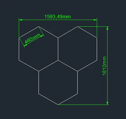 3 Years Warranty Honeycomb Led Light Garage Light Hexagon Led lamp Led Tube Ceiling Lighting For Auto Car Body Repair Workshop