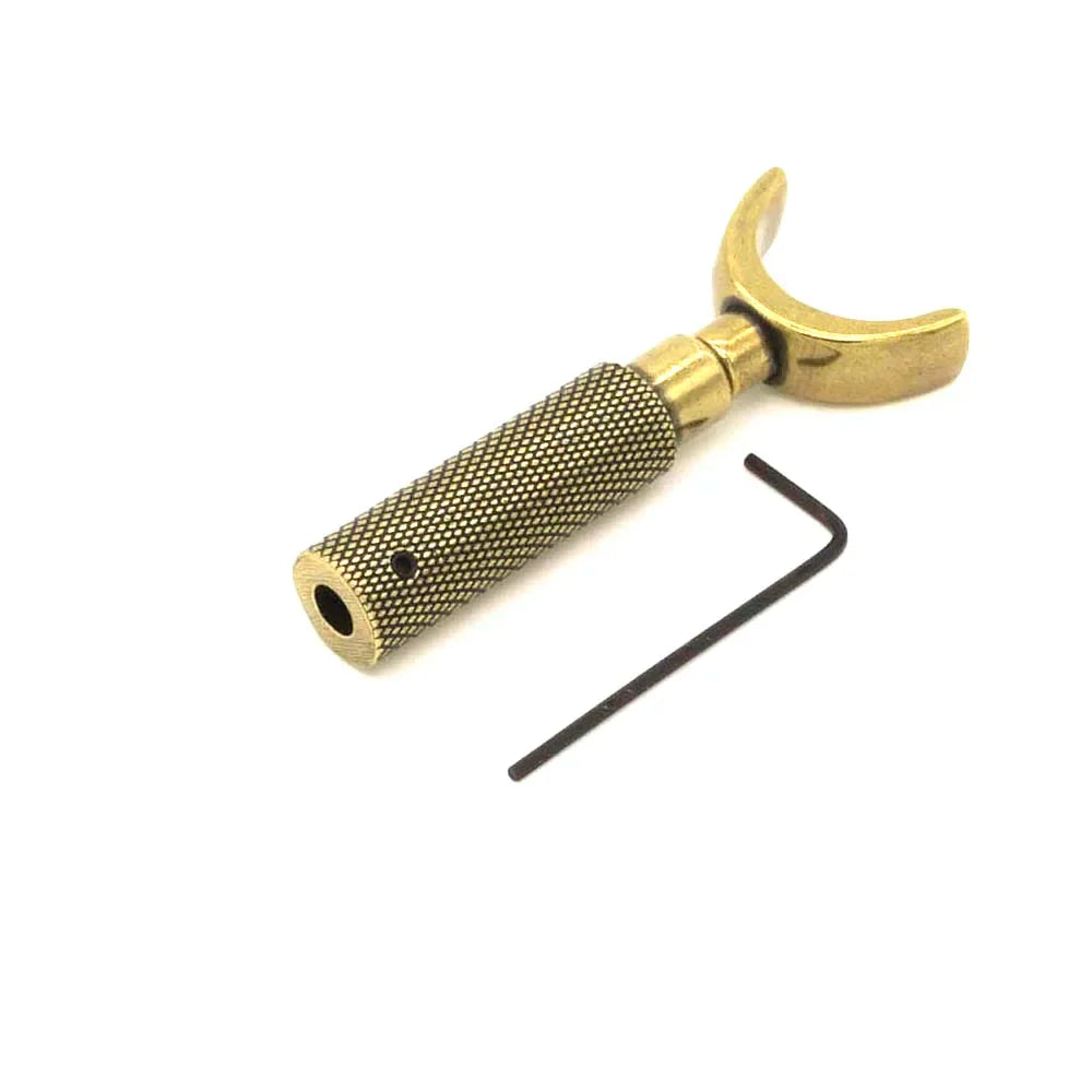 Liga dupla Bearing escultura faca, faca giratória, Retro Bronze Color Tool, DIY Craft