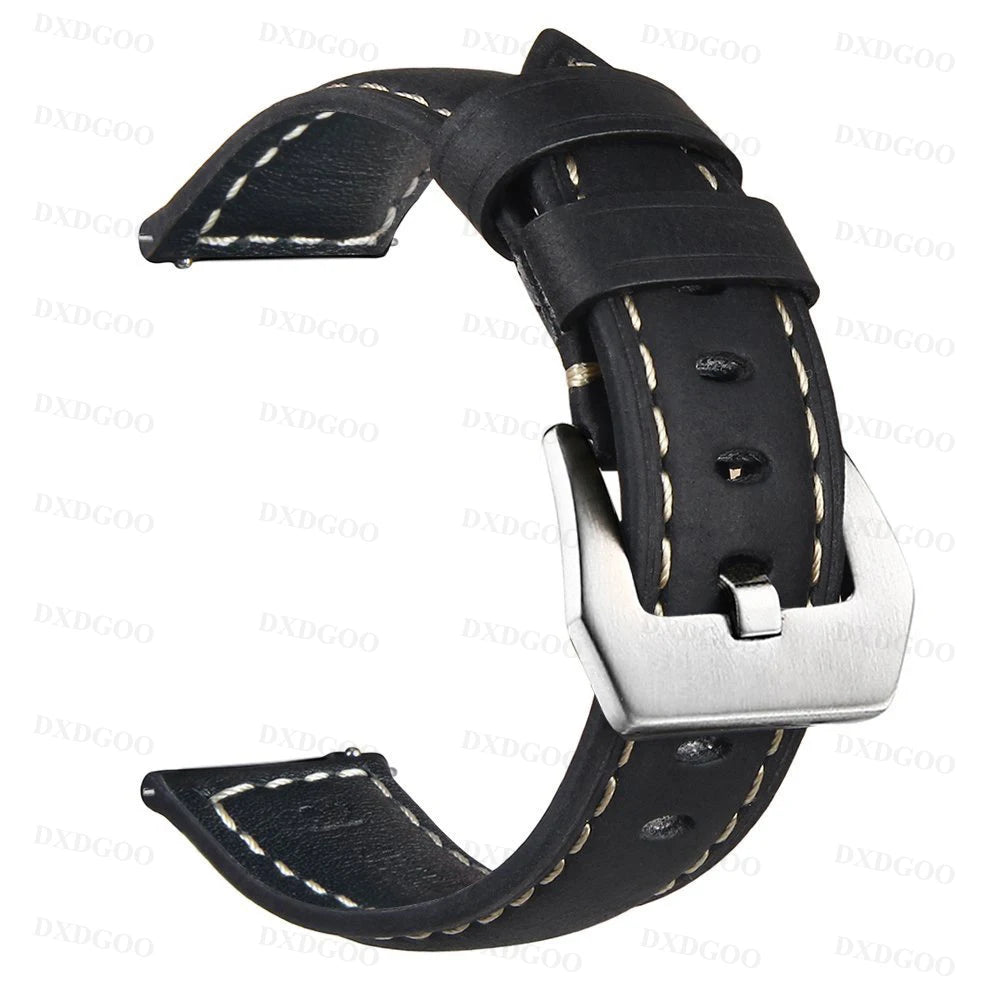 20mm 22mm Quick Release Leather Straps for Zeblaze Beyond 2 Quality Genuine Retro Genuine Leather Watchband Accessories