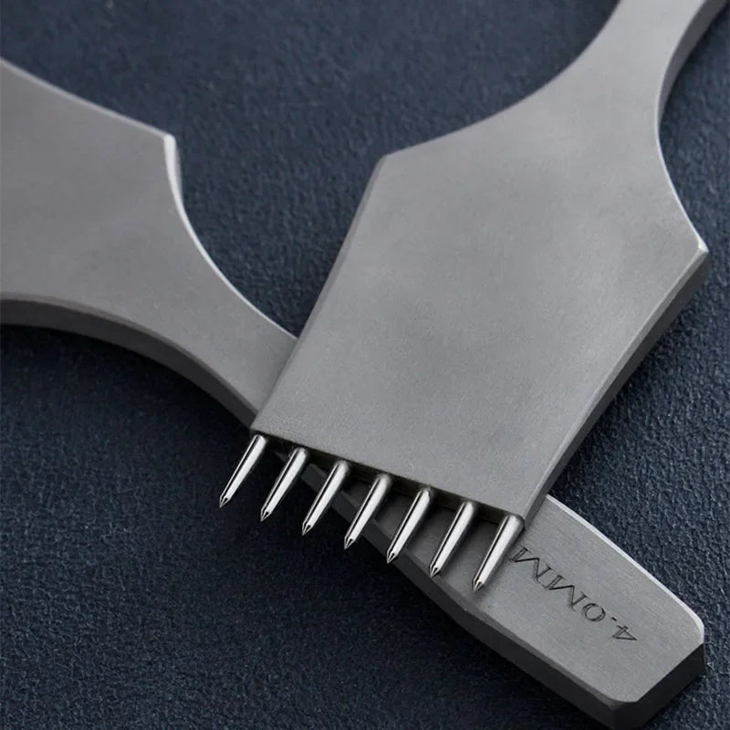 Baver Leather Craft Matte Round Hole Pricking Iron Stitching Hollow Punch Chisel Tools