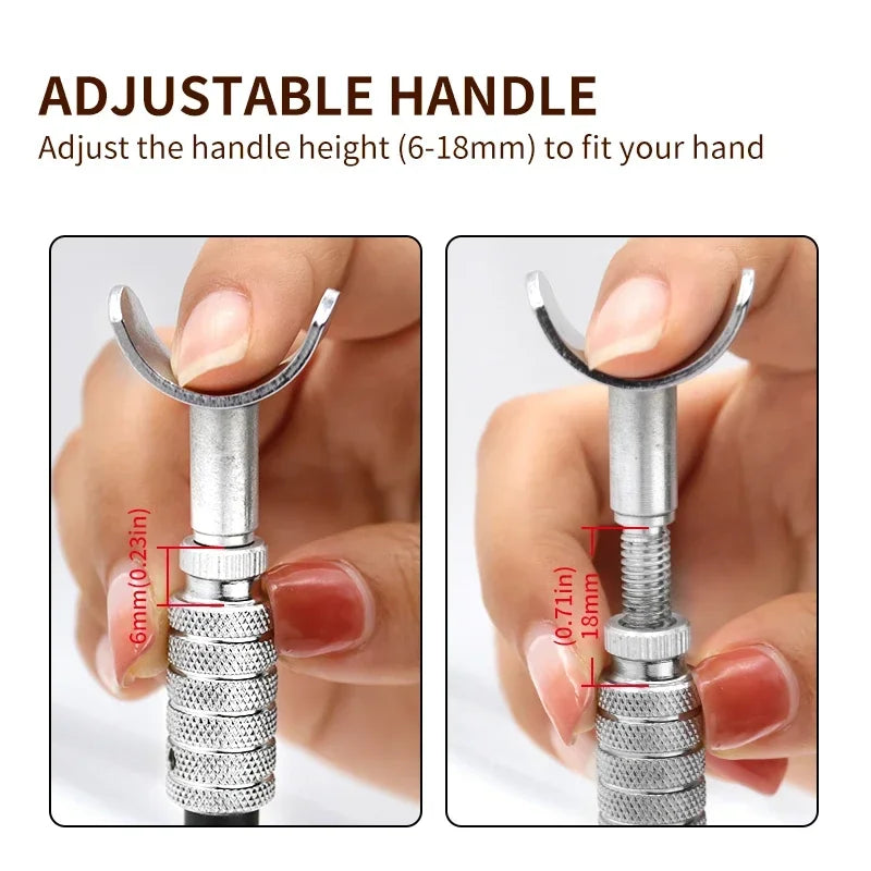 DIY Adjustable Manual Rotary Tools Leather Carving Swivel Knife Blade Tools Set Leathercraft Leather Carving Swivel Knife Blade