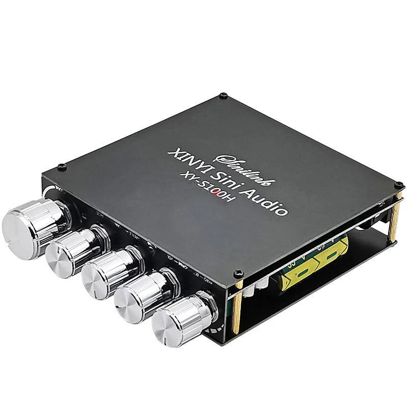 TPA3116D2 Digital Power Amplifier Board 2.1 Channel, U Disk Hi-Fi Audio Bluetooth 5.0 2*50W+100W Super Bass Audio Module