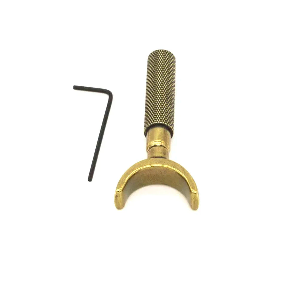 Liga dupla Bearing escultura faca, faca giratória, Retro Bronze Color Tool, DIY Craft