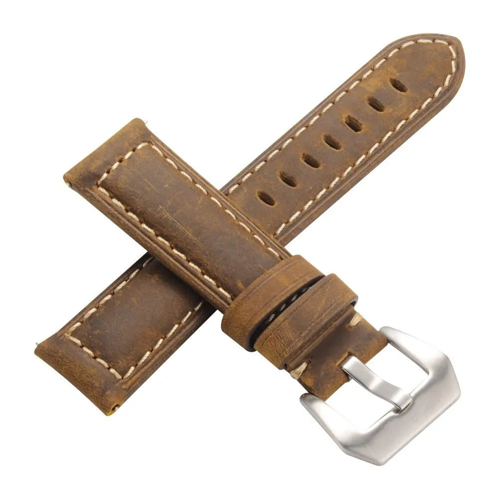 20mm 22mm Quick Release Leather Straps for Zeblaze Beyond 2 Quality Genuine Retro Genuine Leather Watchband Accessories