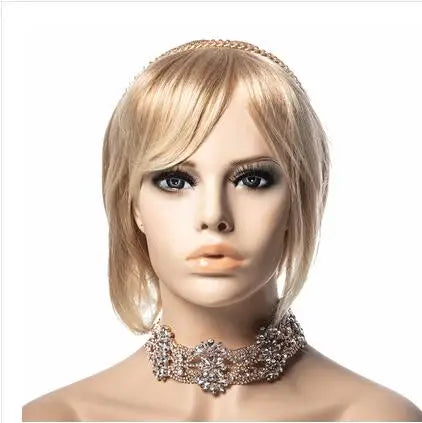 Female Realistic Head Mannequin with Shoulder, No Wig Display Model, Dark Brown and Beige Colors,for Hat Glasses, E185, 20Style