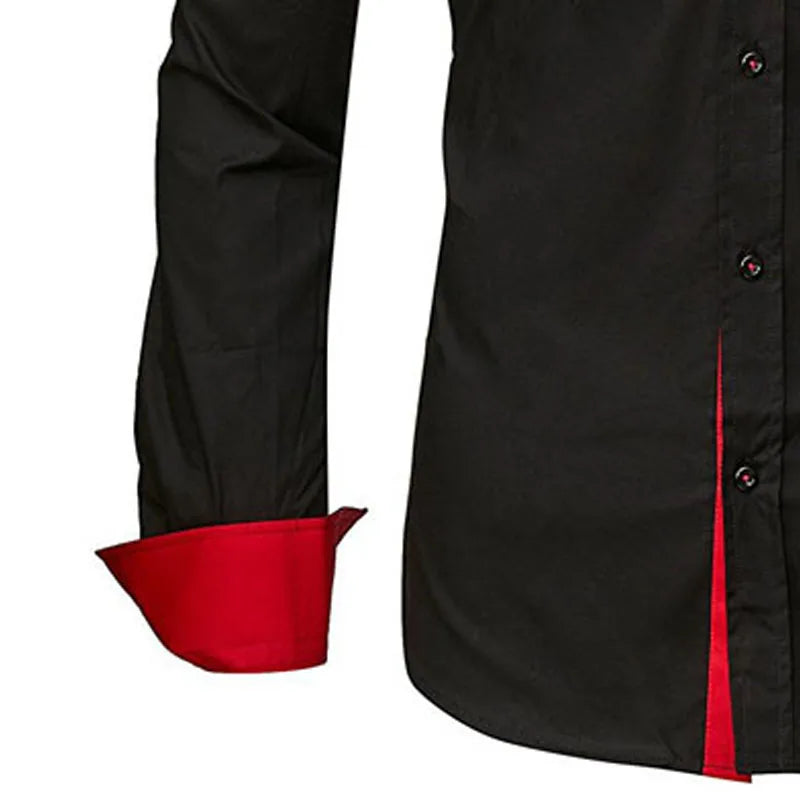 Men's Shirt Business Casual Slim Fit Formal Long-sleeved Shirt Male Classic Shirts Wedding Party Tops Blouse Camisa Masculina