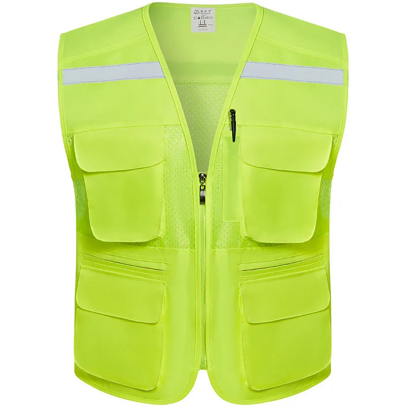 Mens Fishing Vests Outdoor Multi-pockets Sleeveless Jackets Male Summer Breathable Mens Vest Photography Tool Waistcoat