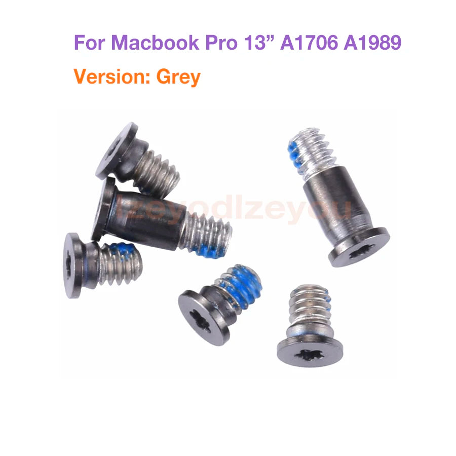 NEW Bottom Screws For Apple MacBook Pro A1706 A1989 A1707 A1990 A1708 A2159 Bottom Case Cover Notebook Retina Screws Set 6PCS