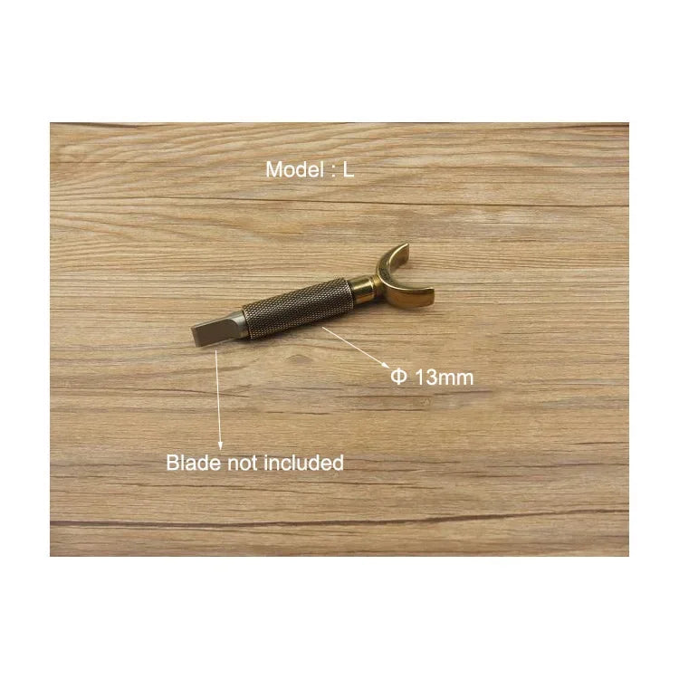 Liga dupla Bearing escultura faca, faca giratória, Retro Bronze Color Tool, DIY Craft