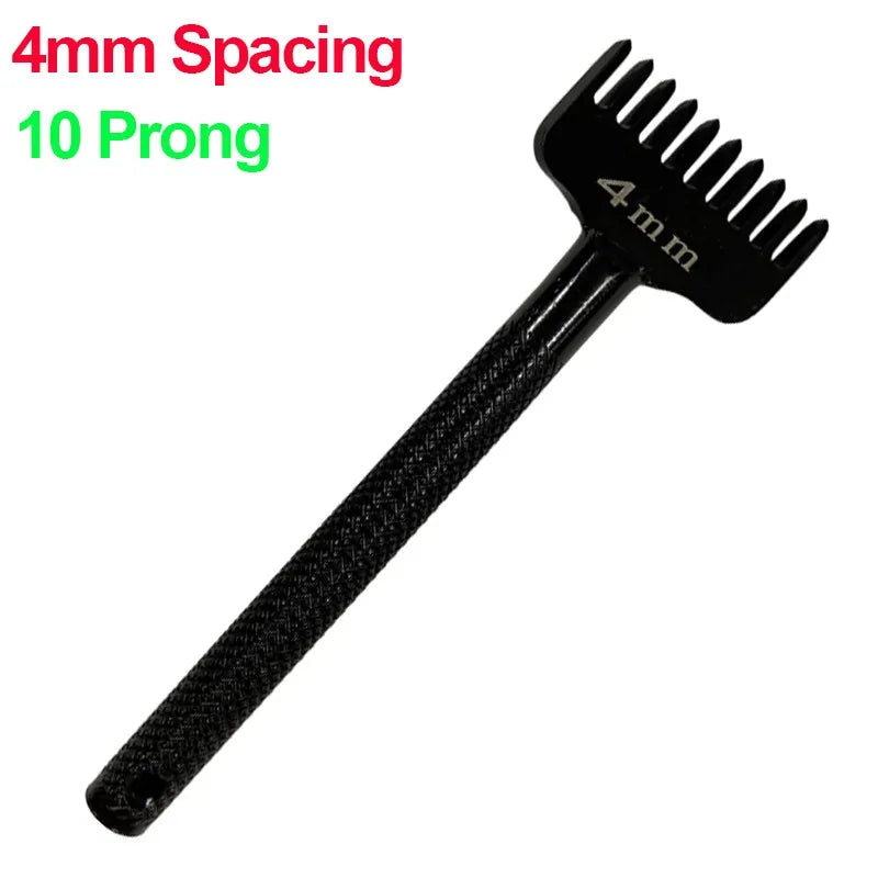 1Pc หนัง Chop Hole Punch Lacing เย็บ Perforate เครื่องมือ Rhombus เฉียง Chisel DIY เครื่องมือเจาะรู4มม