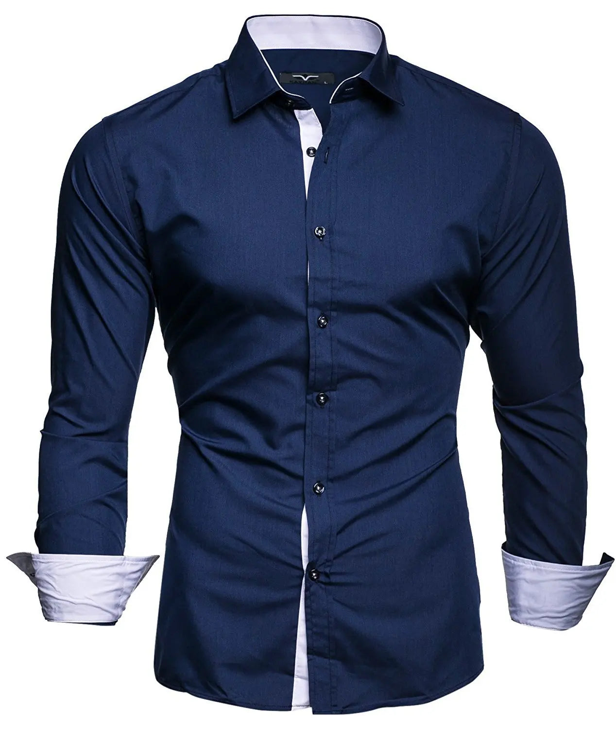 Men's Shirt Business Casual Slim Fit Formal Long-sleeved Shirt Male Classic Shirts Wedding Party Tops Blouse Camisa Masculina