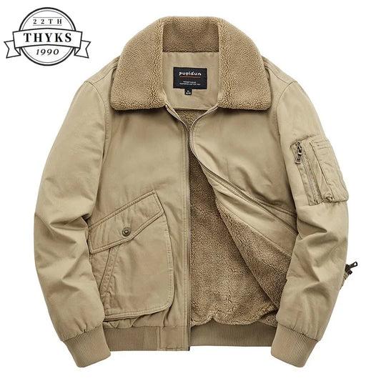 Militar Múltiplos Bolsos Jaqueta Masculina, Blusão Tático, Engrossar Aquecimento, Cardigan Luxo Casual, Casacos de acampamento ao ar livre