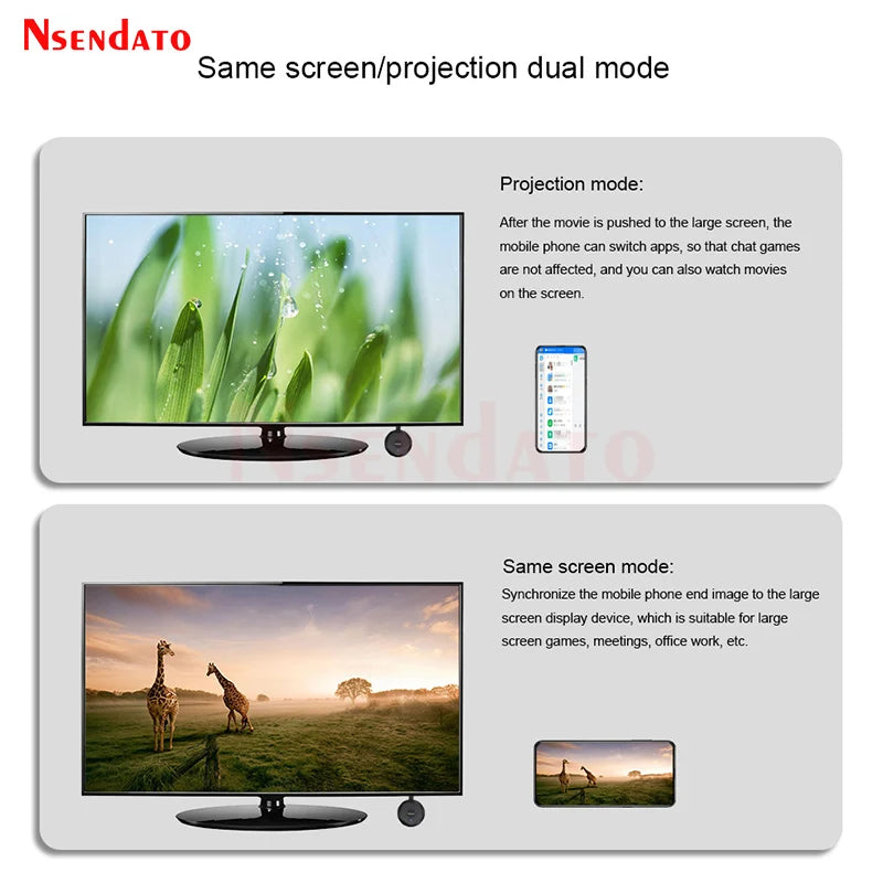 Mirascreen G28 2.4G/5G Wireless WiFi Display TV Dongle Receiver HDMI-compatible TV Stick for DLNA Miracast Android IOS Windows