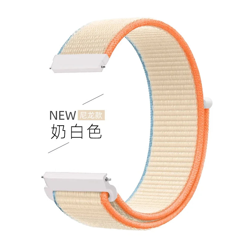 22mm Nylon Loop Strap for Zeblaze Vibe 7 Lite Pro Smartwatch Replacment Bracelet Sport Watchband Correa for Zeblaze Vibe 7 Band
