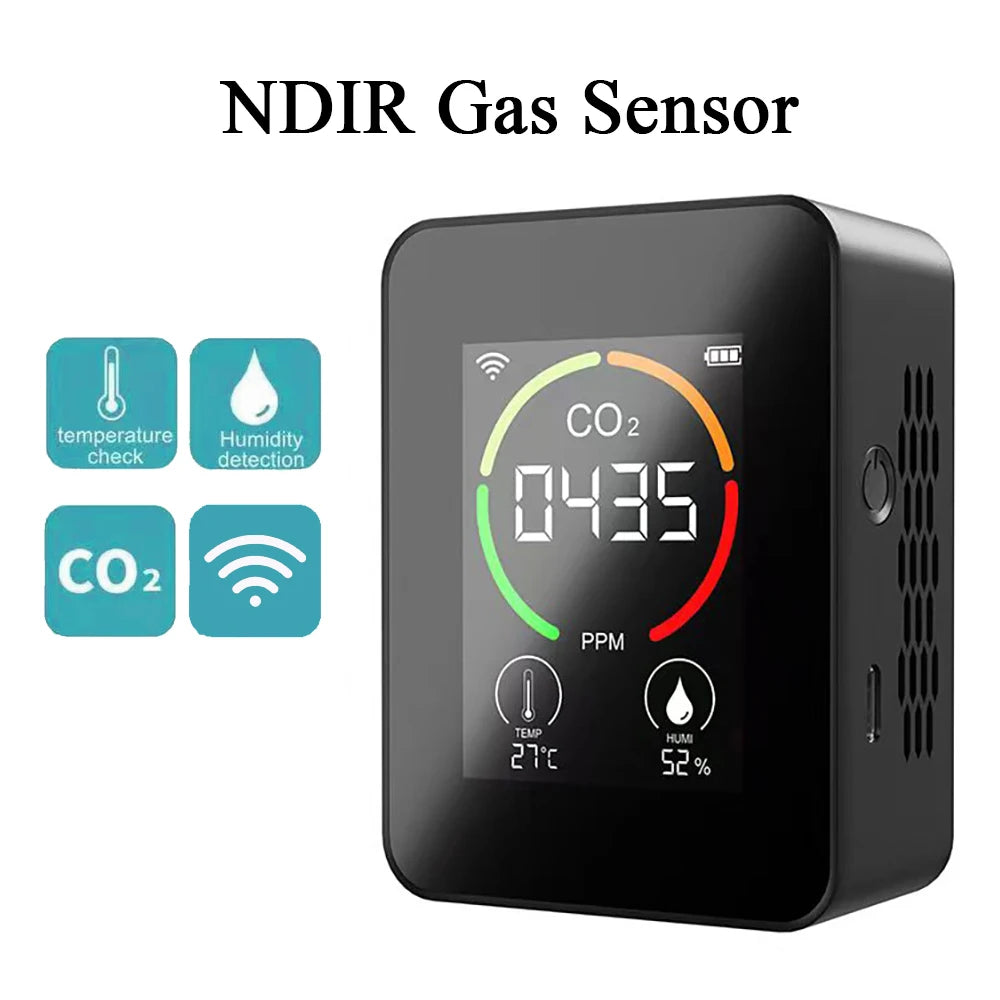 Air Monitor CO2 Carbon Dioxide Detector 3 in 1 Greenhouse Warehouse  Quality Temperature Humidity  Fast Measurement