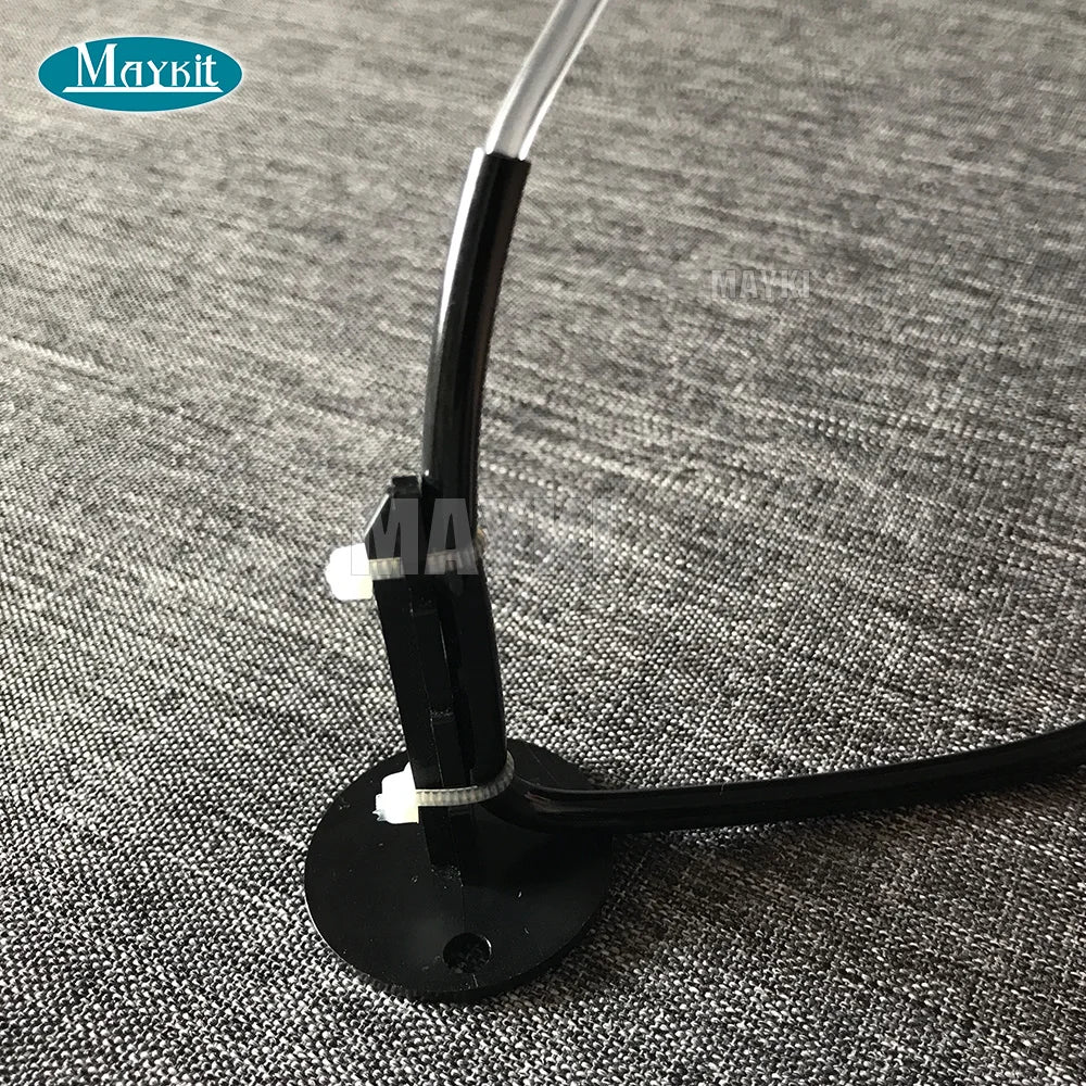 Suporte de fixação plástica para piso estrelado, jaqueta preta, cabo de fibra óptica, piscina