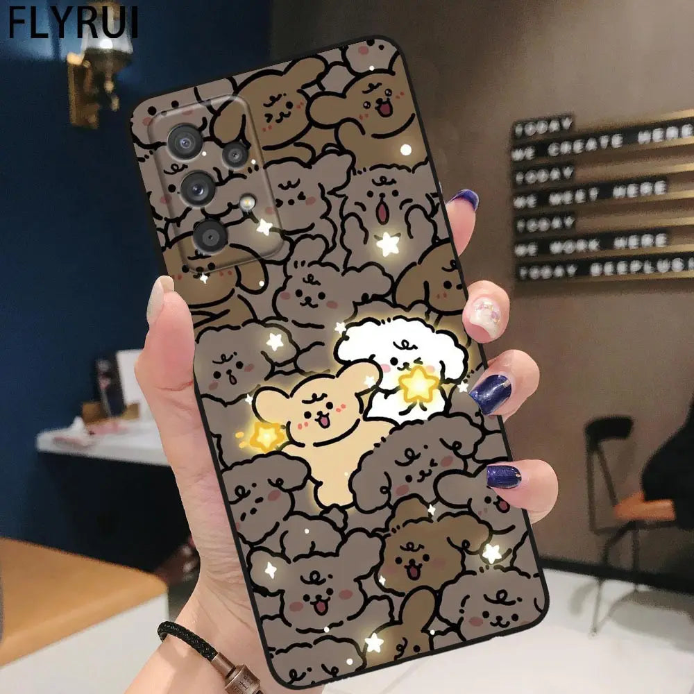Funda Case For Samsung Galaxy S23 S22 S21 S20 FE S10 S24 LITE S9 S8 PLUS ULTRA 5G Phone Case Shell Cover Cute cartoon animals