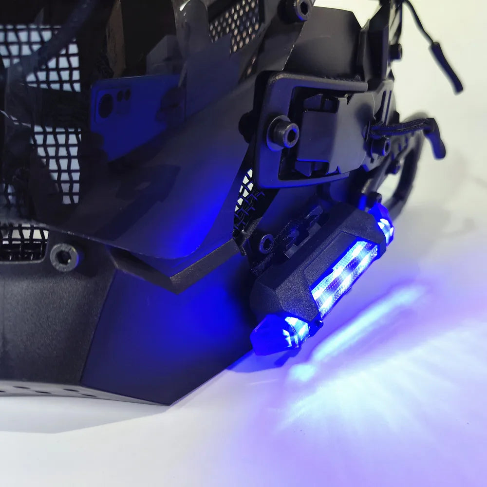 Punk Mask Helmet Cosplay for Motorcycle Men and Women, Halloween Party Mask Techwear, Full-Face Mask Costume Accessory