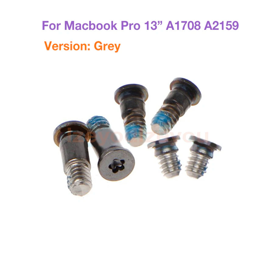 NEW Bottom Screws For Apple MacBook Pro A1706 A1989 A1707 A1990 A1708 A2159 Bottom Case Cover Notebook Retina Screws Set 6PCS