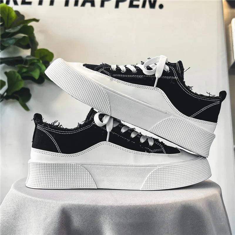 Baskets confortables pour hommes, chaussures décontractées à la mode