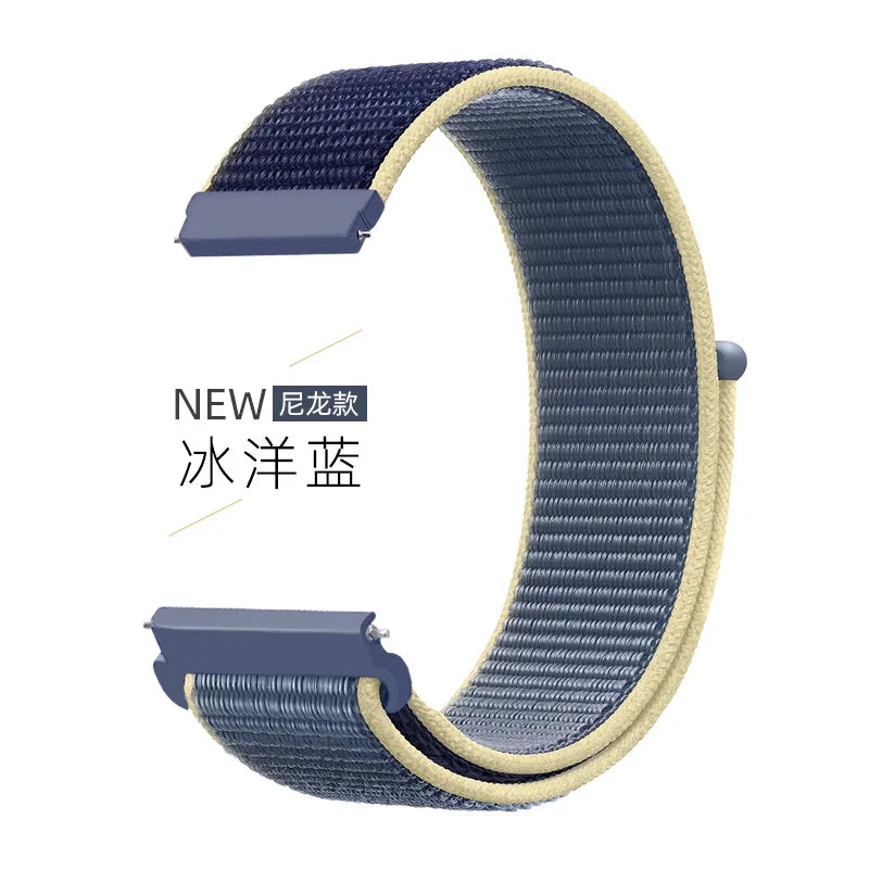 22mm Nylon Loop Strap for Zeblaze Vibe 7 Lite Pro Smartwatch Replacment Bracelet Sport Watchband Correa for Zeblaze Vibe 7 Band